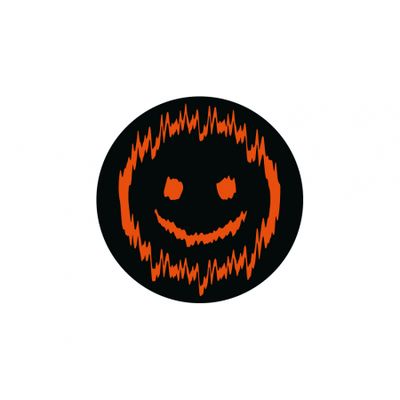 SHAKY 7x7cm, svart og oransje