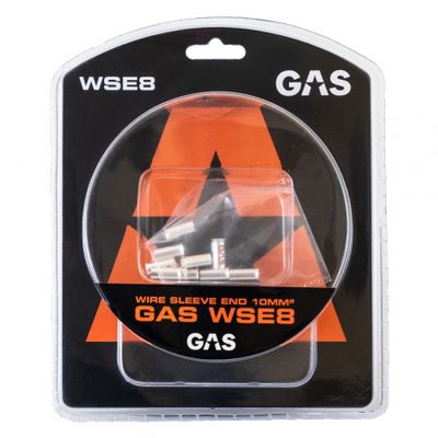 GAS 10-pakke end-/kabelhylser, 10mm²-kabel
