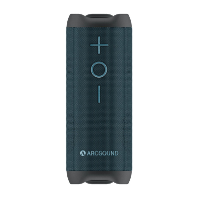 Arcsound EDGE Sapphire Blue kraftig bærbar høyttaler med Bluetooth, svart