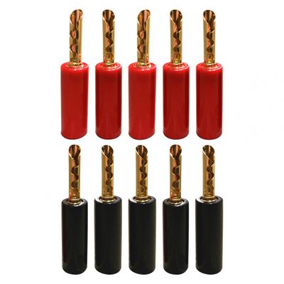 Proson Arctic bananplugg med plastdeksel, 10-pakke