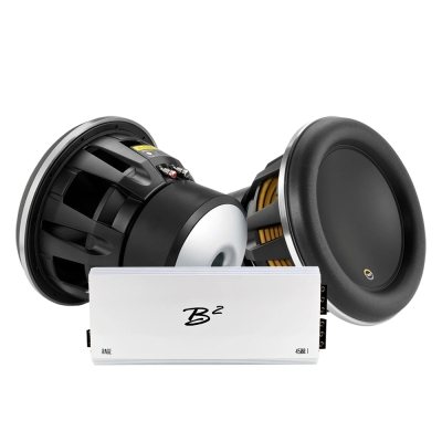 2-pakning JL Audio 13W7AE-D1.5 med B2 RAGE 4500.1, basspakke