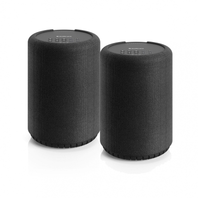 2-pakning Audio Pro A10 MKII W, kompakt multirom-høyttaler med WiFi, svart