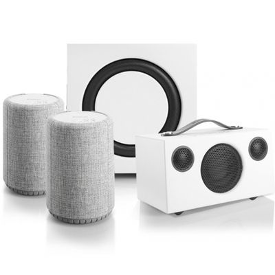 Audio Pro Multiroompaket Large, vitgrå