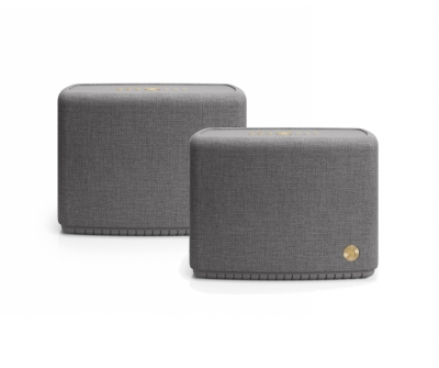 2-pakning Audio Pro A15 W bærbar Wifi-høyttaler, mørkegrå