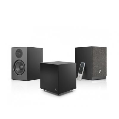 Audio Pro A28 & SW-5 aktivt 2.1 högtalarpaket, svart