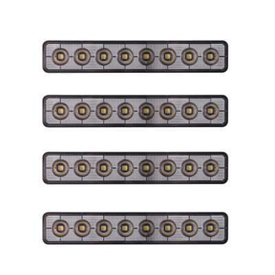 4-pakke NIZLED B48RF, vinklet 24,2 cm bak-/arbeidslys, 48W, arbeidslyspakke