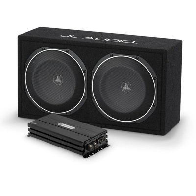 JL Audio CS210LG-TW1 med DLS Performance Evolution PE1.1000, 2x10-tommers basspakke