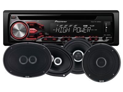 Pioneer DEH-4800FD & GAS SILVER høyttaler