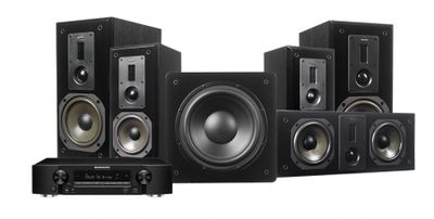 Dynavoice Definition DM-6 Svart Hjemmekinopakke 5.1 med Marantz NR1508