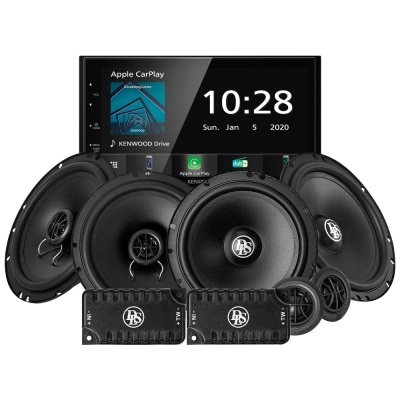 Kenwood DMX5020DABS bilstereopakke med DLS Performance-høyttalere