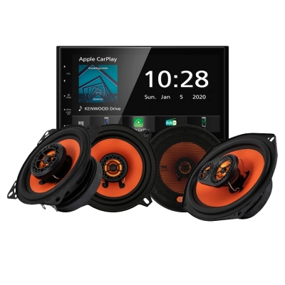 Kenwood DMX5020DABS med GAS MAD-høyttalere, bilstereopakke