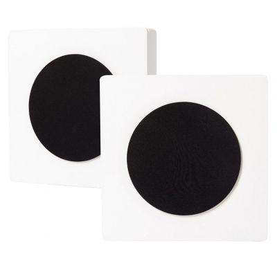 2-pakke DLS Flatbox D-One vegghøyttalere i hvitt