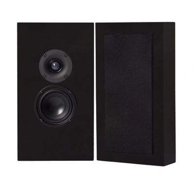 2-pakke DLS Flatbox Midi on-wall høyttalere, matt svart