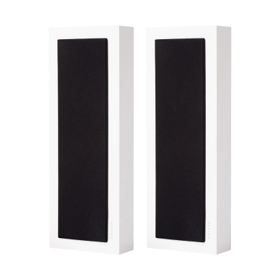 2-pakke DLS Flatbox Slim Large vegghøyttalere, matt hvit