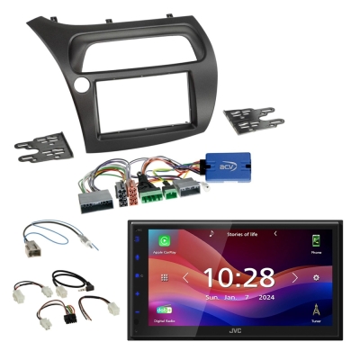 JVC KW-M695DBW bilstereopakke til Honda Civic 2006-2011