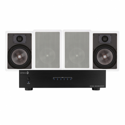 Dayton Audio MA1240a & 2 par Magnat IW810 innfellingshøyttalere