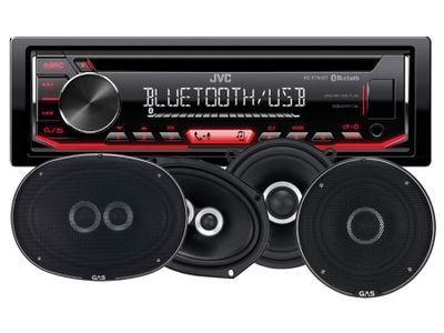 JVC KD-R794BT & GAS SILVER-høyttaler
