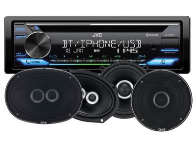 JVC KD-T922BT & GAS SILVER-høyttalere