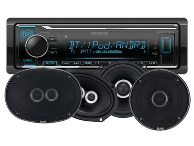 Kenwood KMM-BT304 & GAS SILVER-høyttaler