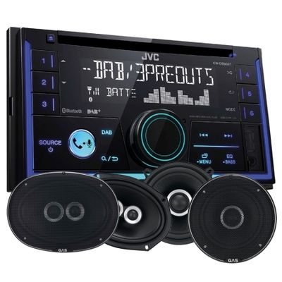 JVC KW-DB93BT & GAS SILVER-høyttaler