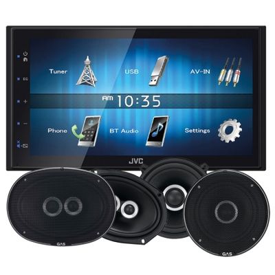 JVC KW-M24BT & GAS Silver-høyttaler