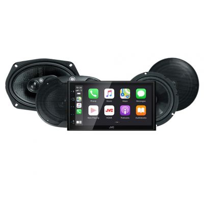 JVC KW-M560BT & DLS Performance M2-högtalare, bilstereopaket