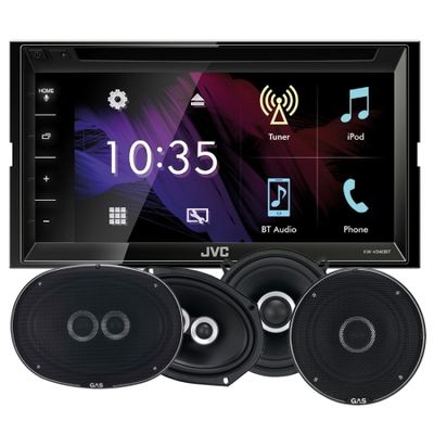 JVC KW-V340BT & GAS SILVER-høyttaler