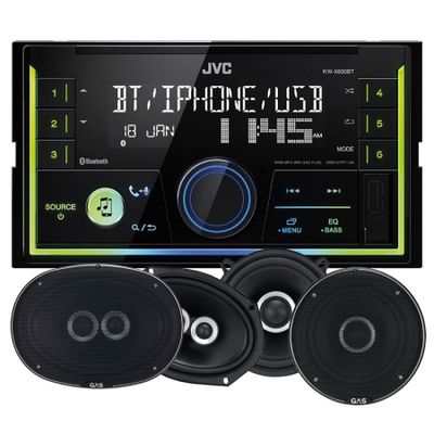 JVC KW-X830BT & GAS SILVER-høyttaler