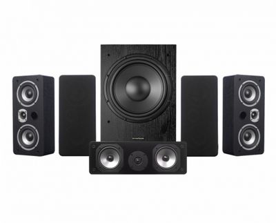 Dynavoice Magic LCR-4 EX v3 høyttalerpakke 5.1 med MW10, svart