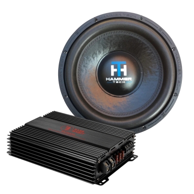 Hammer Tech LCW12V2D4 med Bass Habit RA2000W, 1x12 basspakke