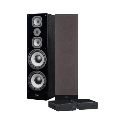 Dynavoice Challenger M-105 med doble Fosi Audio monoblokker, stereopakke