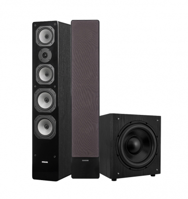 Dynavoice Challenger M-65 & W120 2.1 høyttalerpakke, svart