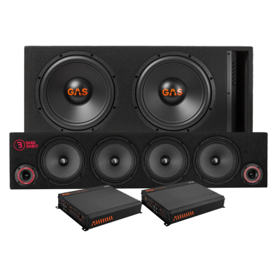 GAS MAD B2-212V basspakke & SPL84 raggarplanke med forsterker