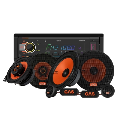 GAS MAD M110-BTR med MAD K1 og X1-høyttalere, bilstereopakke