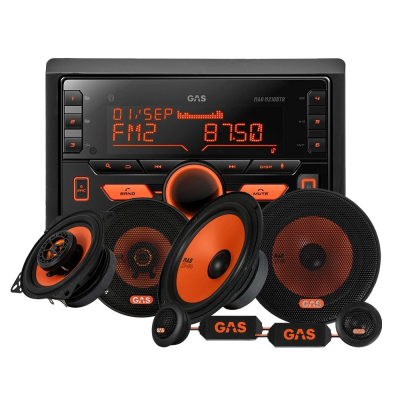 GAS MAD M210-BTR med MAD K1- og X1-høyttalere, bilstereopakke
