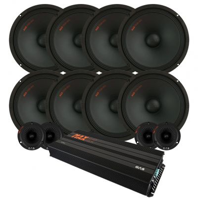 8-pakke GAS MAD PM2-104 med PT1-254 SPL-pakke med forsterker, stor