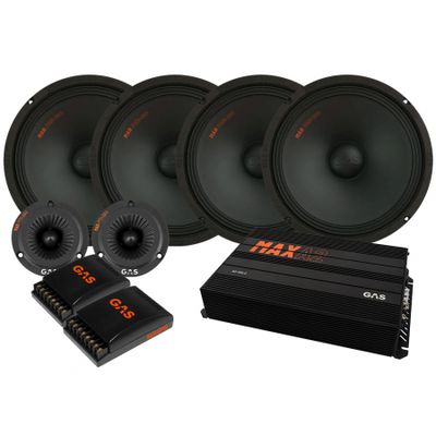 4-pakke GAS MAD PM2-104 SPL-pakke med forsterker, medium