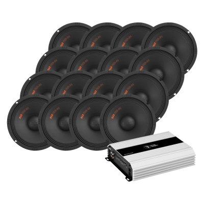 16-pakning GAS MAD PM2-84 med Bass Habit SP5504FR, SPL-pakke