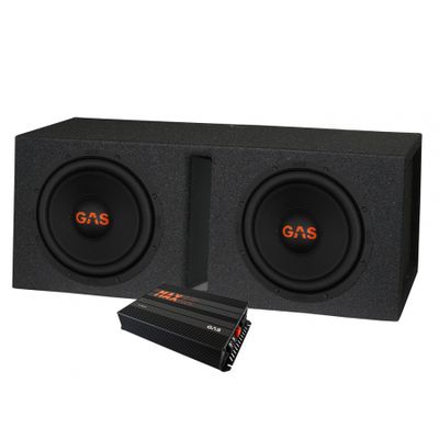 GAS MAD S2-8D2 2x8 tommer i GV-boks & MAX A2-800.1D, basspakke