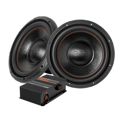 GAS MAD S3-12D2 & MAX PA1-1500.1DZ2, basspakke