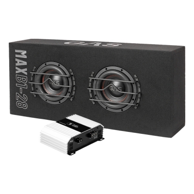 GAS MAX B1-28 med Bass Habit SP12001FR, 2x8 basspakke