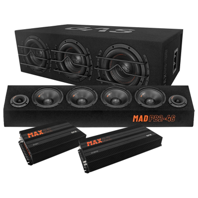 GAS MAX B1-38 og MAD PB2-46, raggarpakke med forsterker