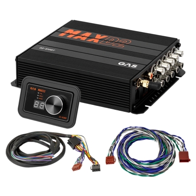 GAS MAX D2-610BT, 10-kanals lydprosessor/DSP for biler med ISO/universell
