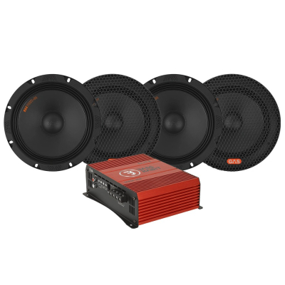 4-pakning GAS MAX PMW1-84 med Bass Habit SPL ELITE 850.2DF, SPL-pakke