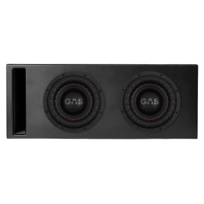 Portet 2x10 tommers Comp-boks med 2 stk GAS MAX S2-10D2