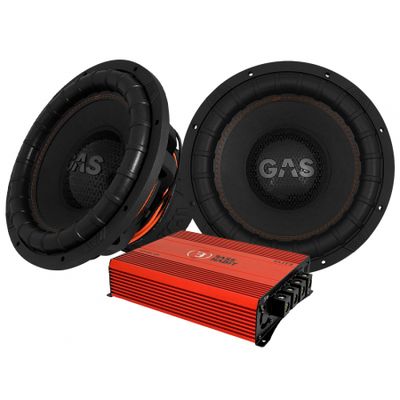 2-pakke GAS MAX S2-15D1 & SPL ELITE 5100.1DF, basspakke