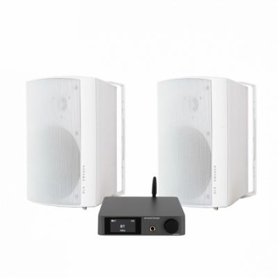 Dynavoice CA802BT & DLS MB6i Utendørshøyttaler, vit