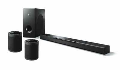 Yamaha MusicCast BAR400 med trådløs surroundhøyttaler