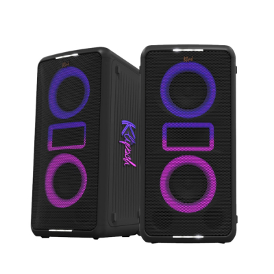 2-pack Klipsch Miami, partyhøyttaler med mikrofon & Bluetooth