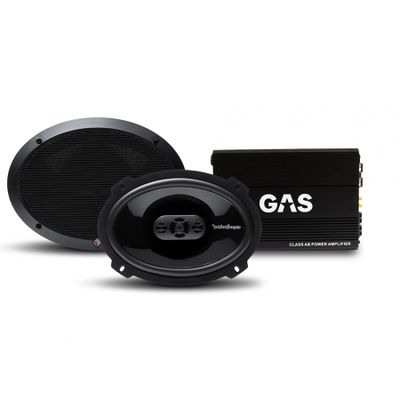 Rockford Fosgate Punch 6x9tum & GAS PRO POWER 80.2, hatthyllepaket